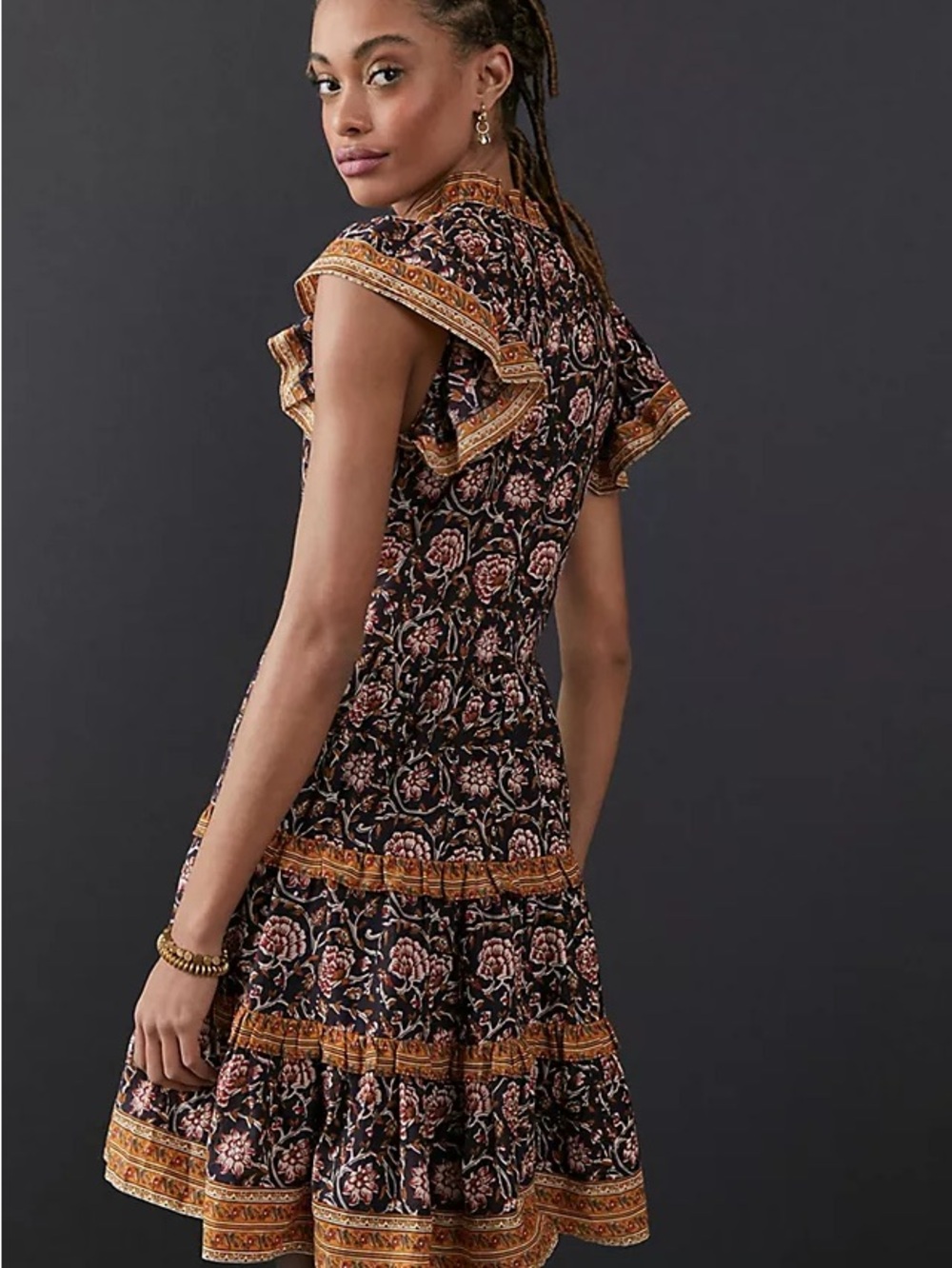 Anthropologie Othilia Cotton Ruffled Tiered Dress - Picture 5 of 5